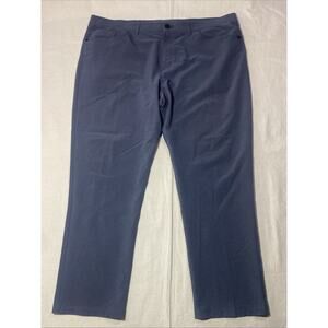 Public Rec Pants Mens 42x30 Work Day Chino Performance Stretch 5 Pocket Grey